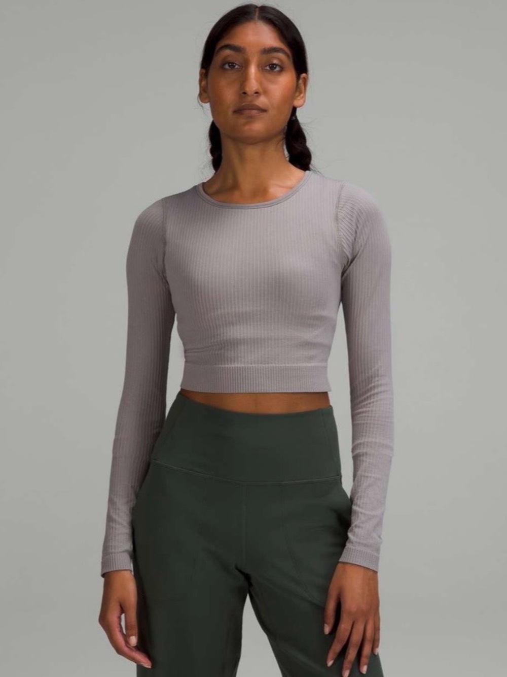 Lululemon Ebb to Street Long Sleeve Shirt Gull Grey